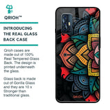 Retro Gorgeous Flower Glass Case for Vivo V17