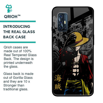 Dark Luffy Glass Case for Vivo V17