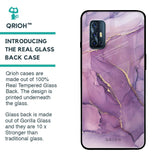 Purple Gold Marble Glass Case for Vivo V17