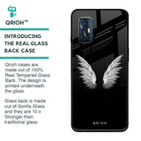 White Angel Wings Glass Case for Vivo V17