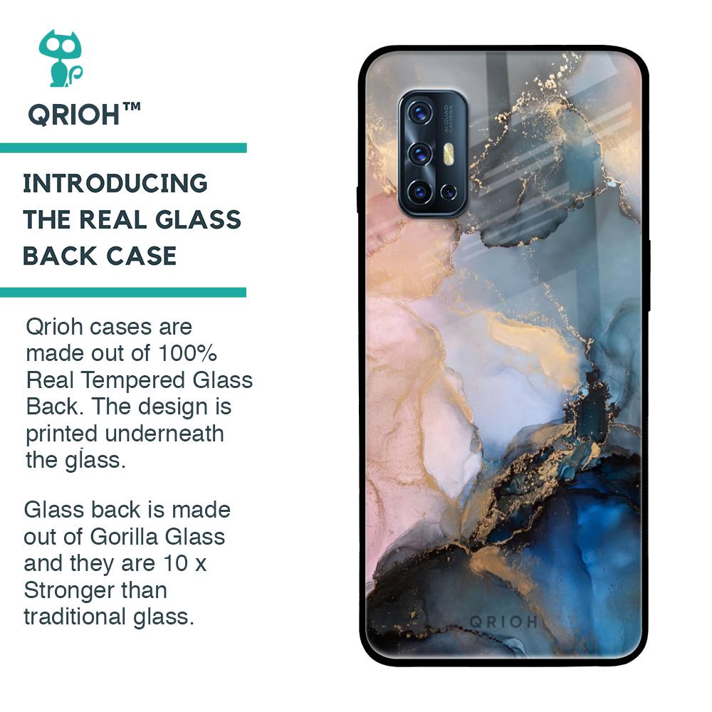 Marble Ink Abstract Glass Case for Vivo V17