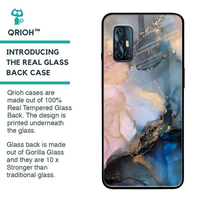 Marble Ink Abstract Glass Case for Vivo V17