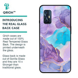 Alcohol ink Marble Glass Case for Vivo V17