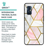 Geometrical Marble Glass Case for Vivo V17