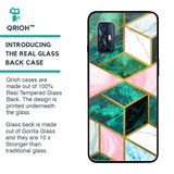 Seamless Green Marble Glass Case for Vivo V17