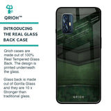 Green Leather Glass Case for Vivo V17