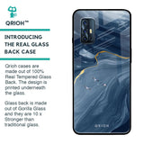 Deep Ocean Marble Glass Case for Vivo V17