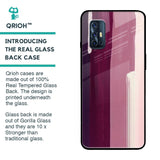 Brush Stroke Art Glass Case for Vivo V17
