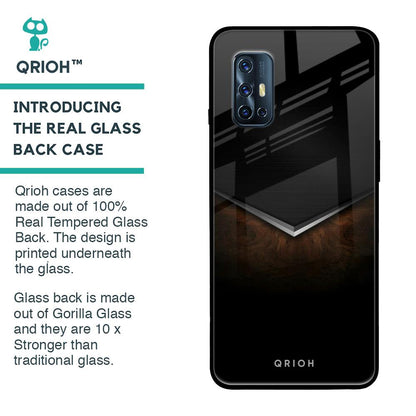 Dark Walnut Glass Case for Vivo V17