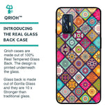 Multicolor Mandala Glass Case for Vivo V17