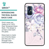 Elegant Floral Glass case for Vivo V17