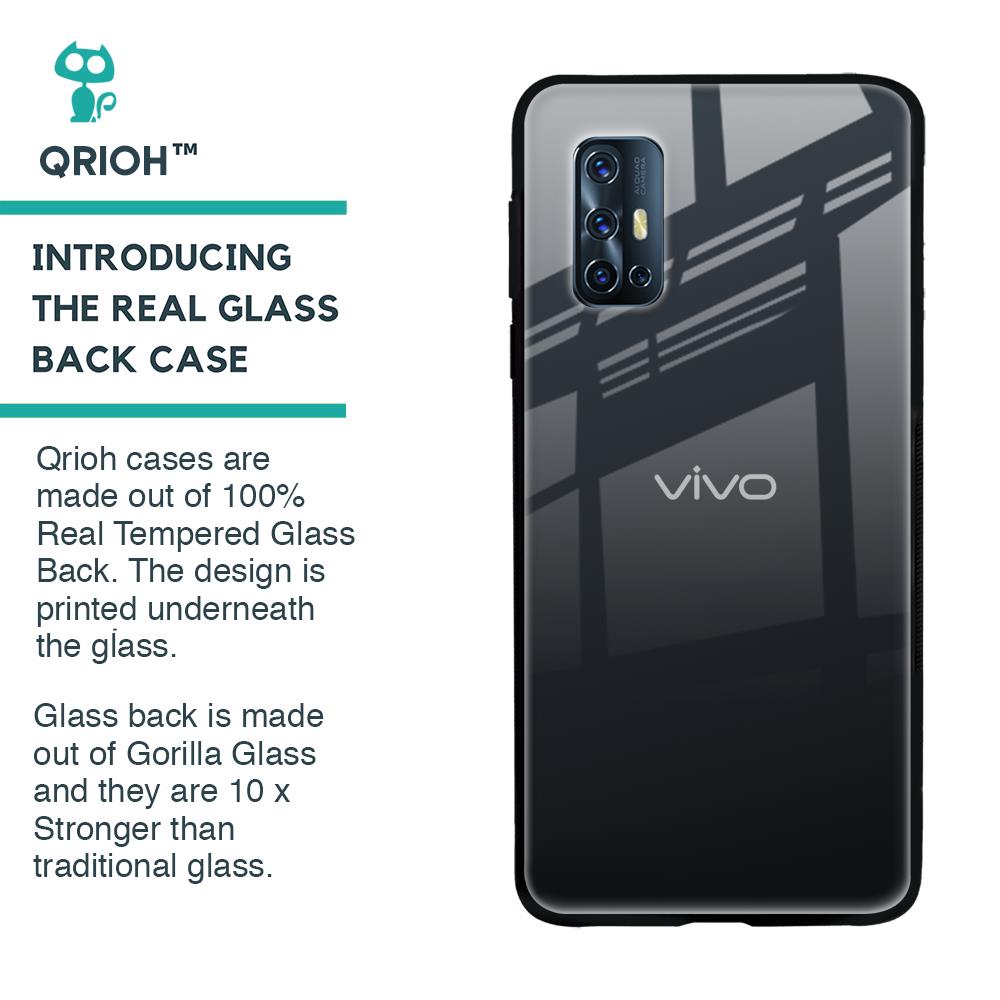 Stone Grey Glass Case For Vivo V17