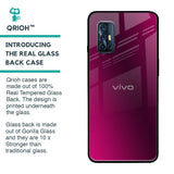 Pink Burst Glass Case for Vivo V17