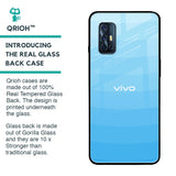 Wavy Blue Pattern Glass Case for Vivo V17