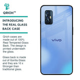 Vibrant Blue Texture Glass Case for Vivo V17