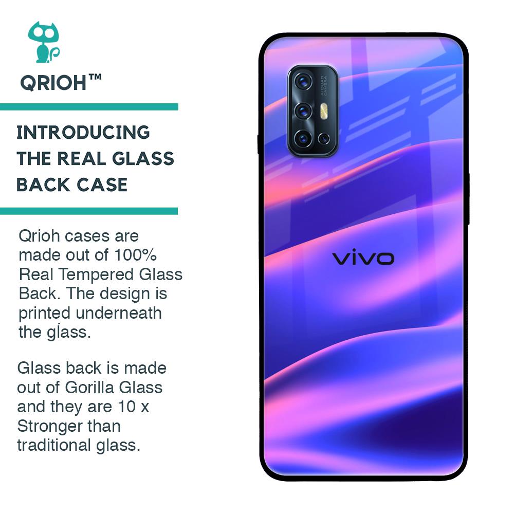 Colorful Dunes Glass Case for Vivo V17
