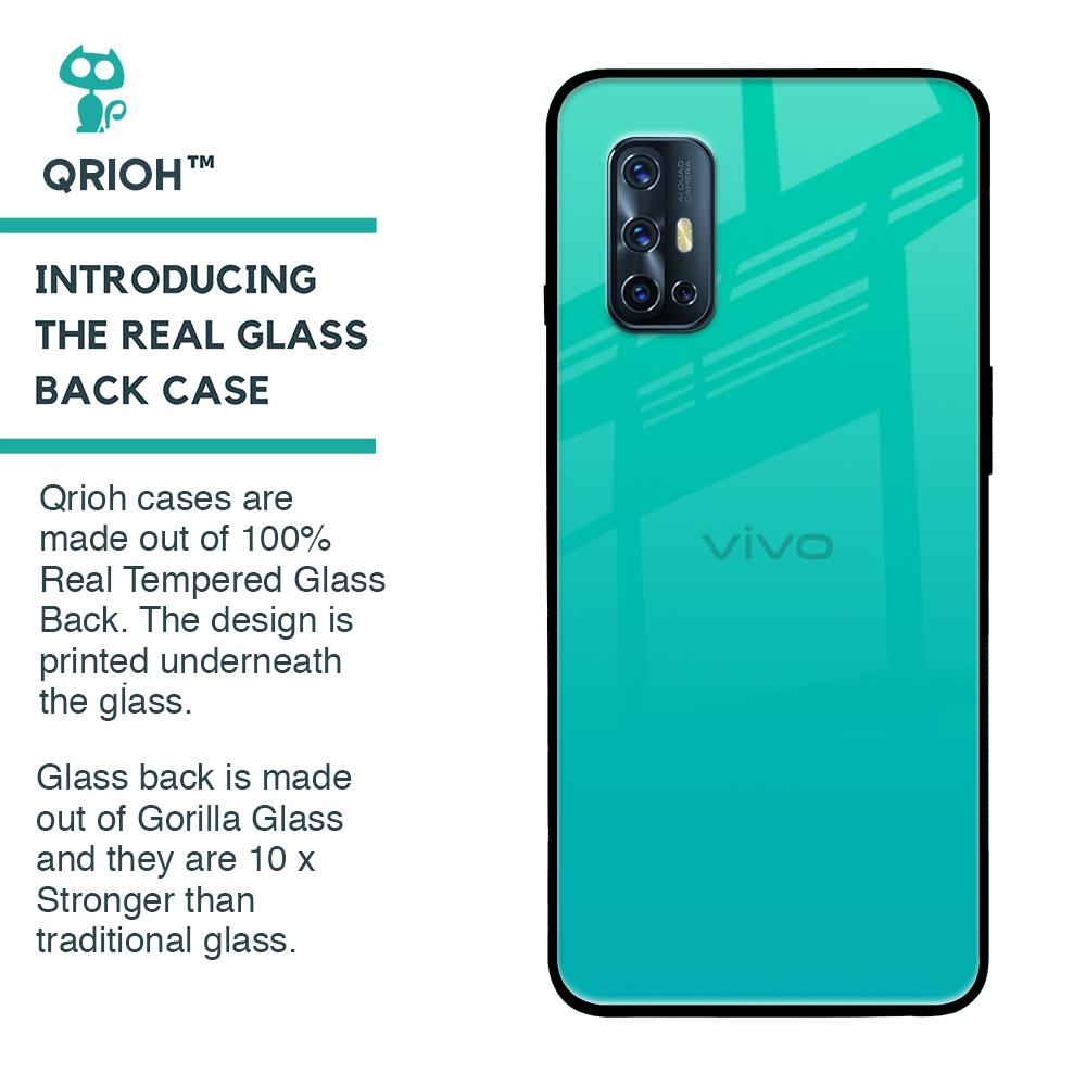 Cuba Blue Glass Case For Vivo V17