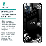 Zealand Fern Design Glass Case For Vivo V17
