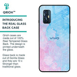 Mixed Watercolor Glass Case for Vivo V17