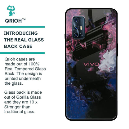 Smudge Brush Glass case for Vivo V17