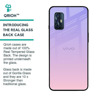 Lavender Gradient Glass Case for Vivo V17