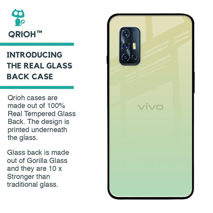 Mint Green Gradient Glass Case for Vivo V17