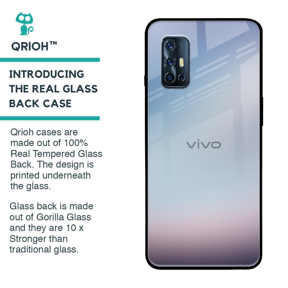Light Sky Texture Glass Case for Vivo V17