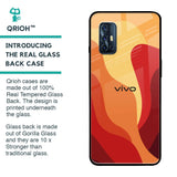 Magma Color Pattern Glass Case for Vivo V17