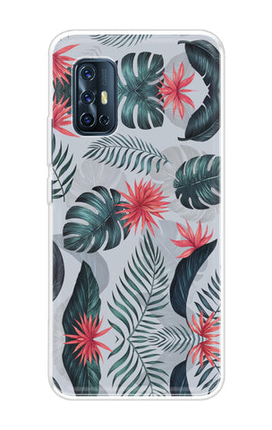 Retro Floral Leaf Vivo V17 Back Cover