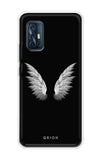 White Angel Wings Vivo V17 Back Cover
