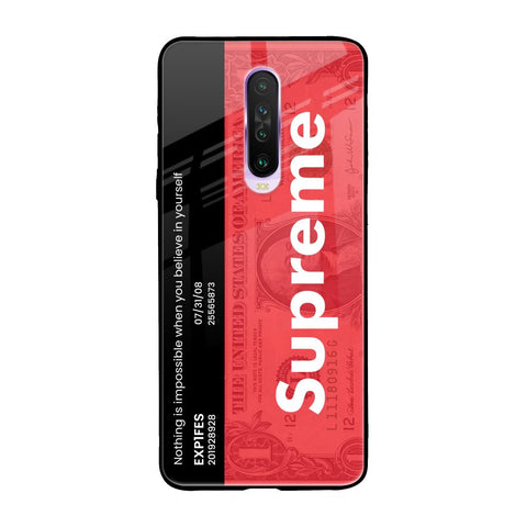 Supreme Ticket Xiaomi Redmi K30 Glass Back Cover Online
