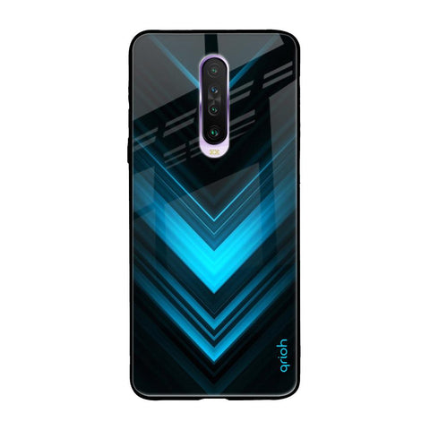 Vertical Blue Arrow Xiaomi Redmi K30 Glass Back Cover Online