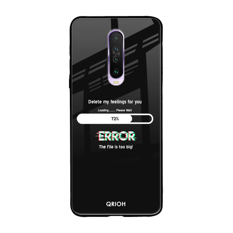Error Xiaomi Redmi K30 Glass Back Cover Online