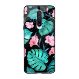 Tropical Leaves & Pink Flowers Xiaomi Redmi K30 Glass Back Cover Online