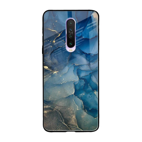 Blue Cool Marble Xiaomi Redmi K30 Glass Back Cover Online