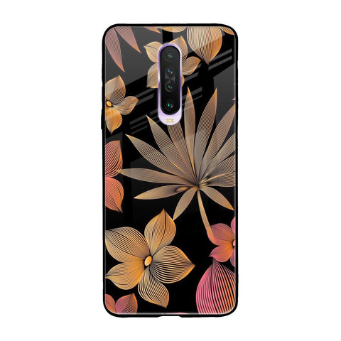 Lines Pattern Flowers Xiaomi Redmi K30 Glass Back Cover Online
