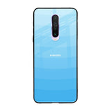 Wavy Blue Pattern Xiaomi Redmi K30 Glass Back Cover Online