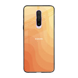 Orange Curve Pattern Xiaomi Redmi K30 Glass Back Cover Online