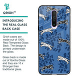 Blue Cheetah Glass Case for Xiaomi Redmi K30