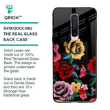 Floral Decorative Glass Case For Xiaomi Redmi K30