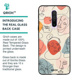 Abstract Faces Glass Case for Xiaomi Redmi K30