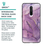 Purple Gold Marble Glass Case for Xiaomi Redmi K30