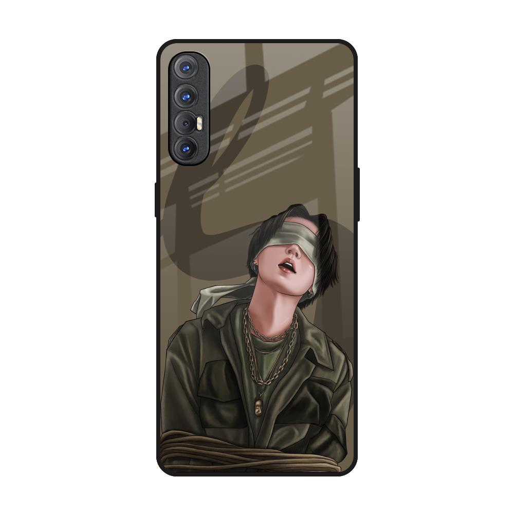 Blind Fold Oppo Reno 3 Pro Glass Back Cover Online