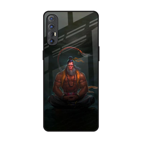 Lord Hanuman Animated Oppo Reno 3 Pro Glass Back Cover Online