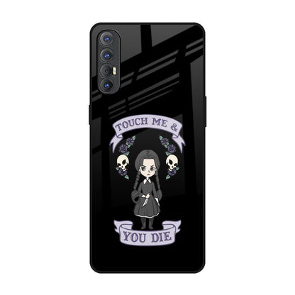 Touch Me & You Die Oppo Reno 3 Pro Glass Back Cover Online