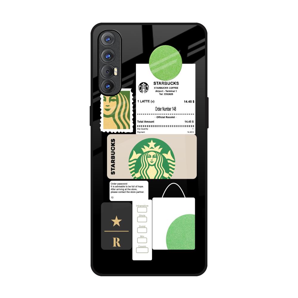 Coffee Latte Oppo Reno 3 Pro Glass Back Cover Online