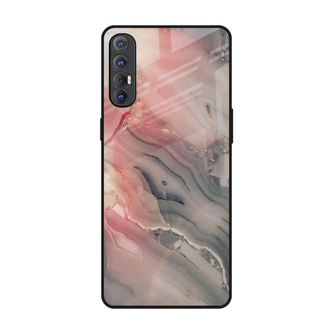 Pink And Grey Marble Oppo Reno 3 Pro Glass Back Cover Online