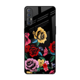 Floral Decorative Oppo Reno 3 Pro Glass Back Cover Online
