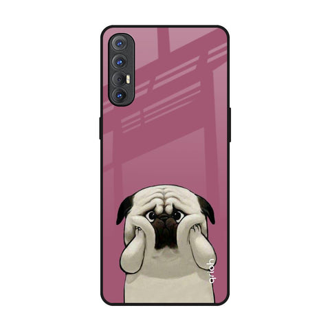 Funny Pug Face Oppo Reno 3 Pro Glass Back Cover Online
