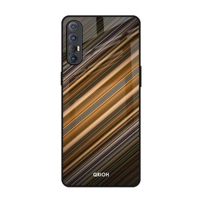 Diagonal Slash Pattern Oppo Reno 3 Pro Glass Back Cover Online